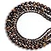 LK-CRAFTS Natural Yellow Brown Golden Tiger Eye Gemstone Round Loose Beads for Jewelry Making Findings/Accessories 1 Strand 15.5 inches - 10mm