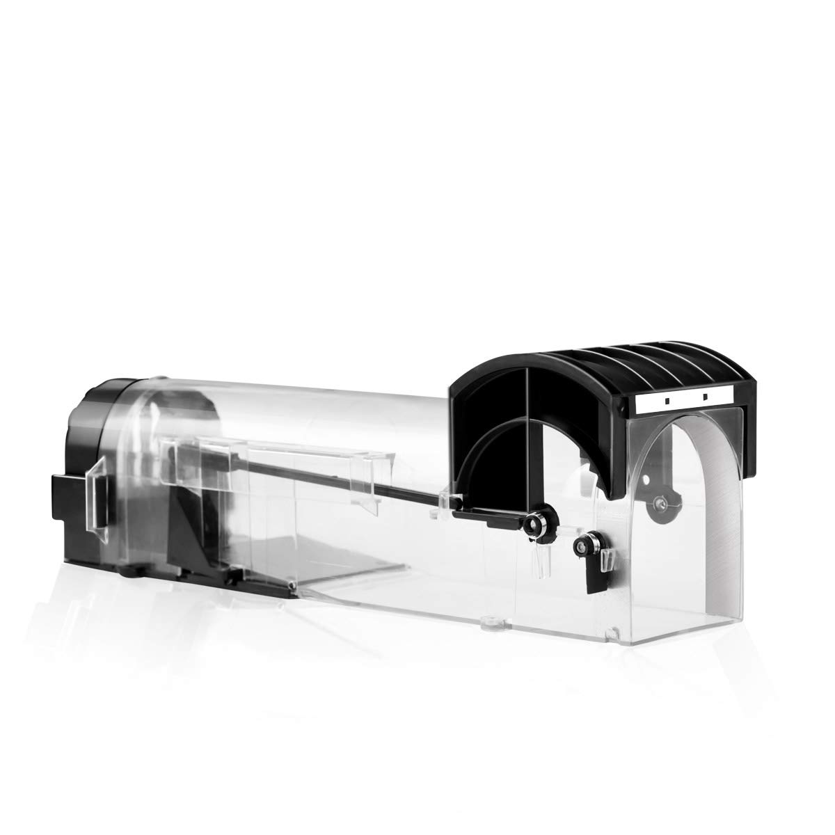 Vockvic Mouse Trap, Reusable Rat Mouse Traps, Humane Catch and Release Traps, No Kill The Mice, Plastic Pets & Children Friendly Mice Catch Cages (Black)