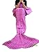 U-miss Mermaid Blanket Crochet and Mermaid Tail Blanket for Adult, Super Soft All Seasons Thicken Sleeping Blankets(71