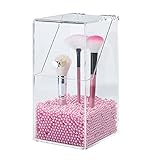Xingliang® Premium Quality 5mm Acrylic Storage Box Clear Cosmetic Dustproof Make Up Brush Holder-Pearls for free(L)