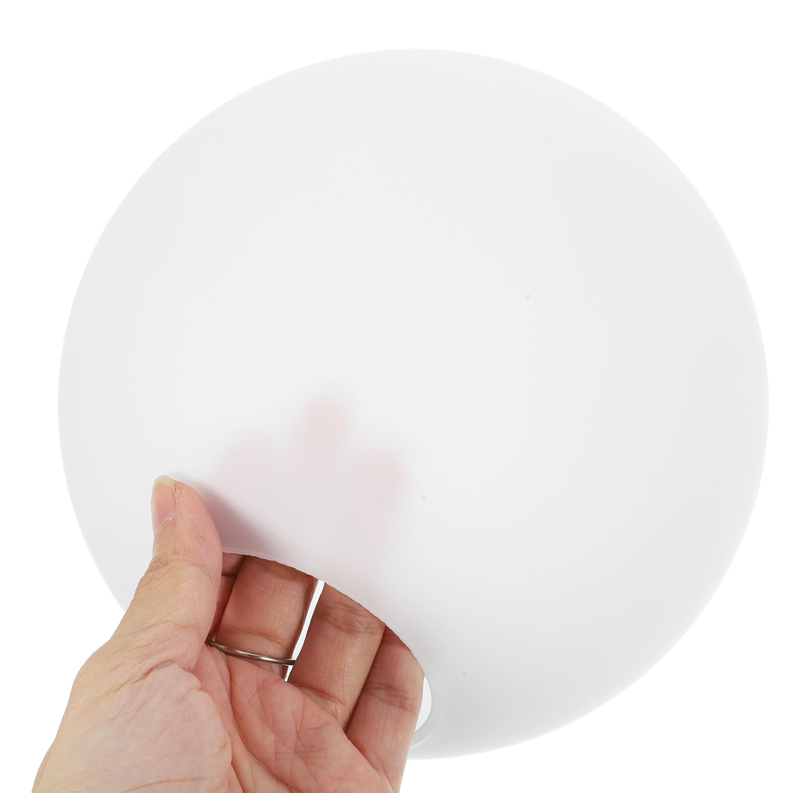 Kichvoe 12CM White Glass Globe Lamp Shade Replacement Glass Shade for Light Fixtures Frosted Globe Lighting Cover with 2.1 Fitter Neck Light Globe Replacement