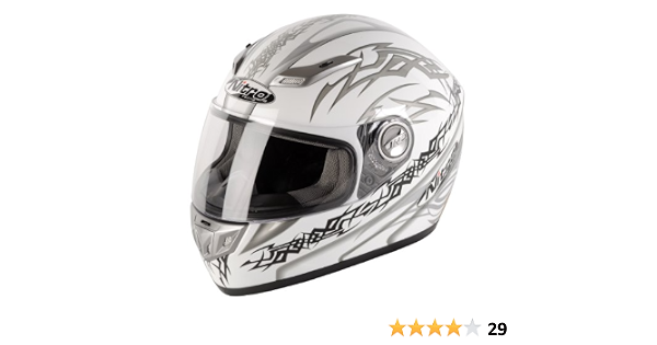 Nitro Aikido - Casco Integral, White/Gunmetal/Black, XX-Large :  Amazon.com.mx: Automotriz y Motocicletas