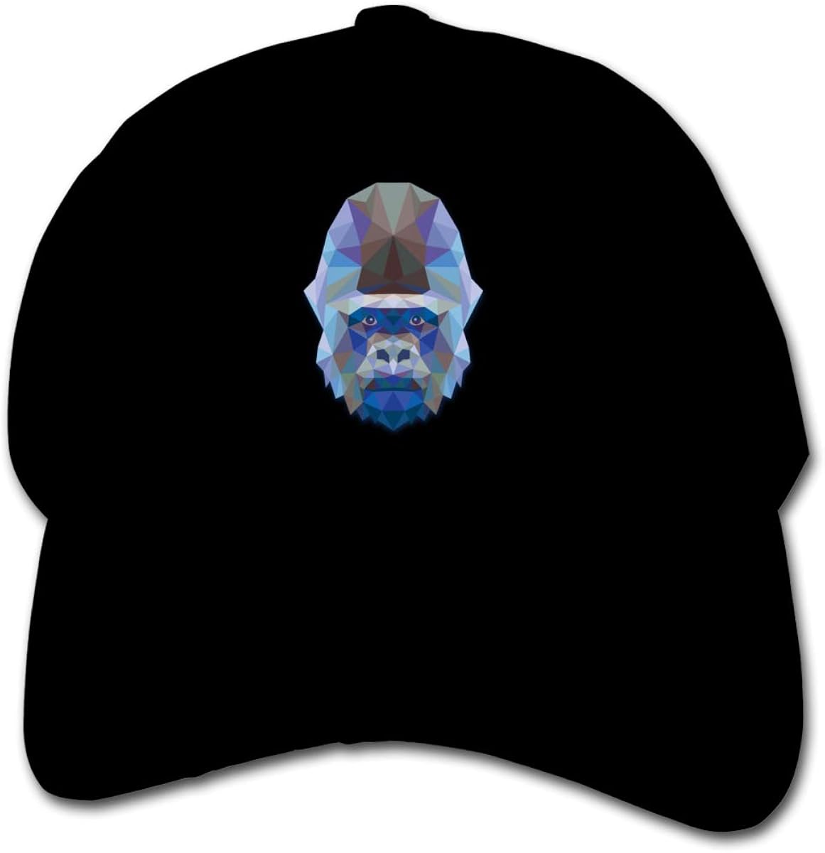 Geometric Gorilla Solid Color Trucker Sun Hat Adjustable