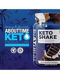 Sobre el tiempo Keto Shake con Bovine Collagen Protein + MCT de Coconuts – 0.67 oz de grasa, 0.39 oz...