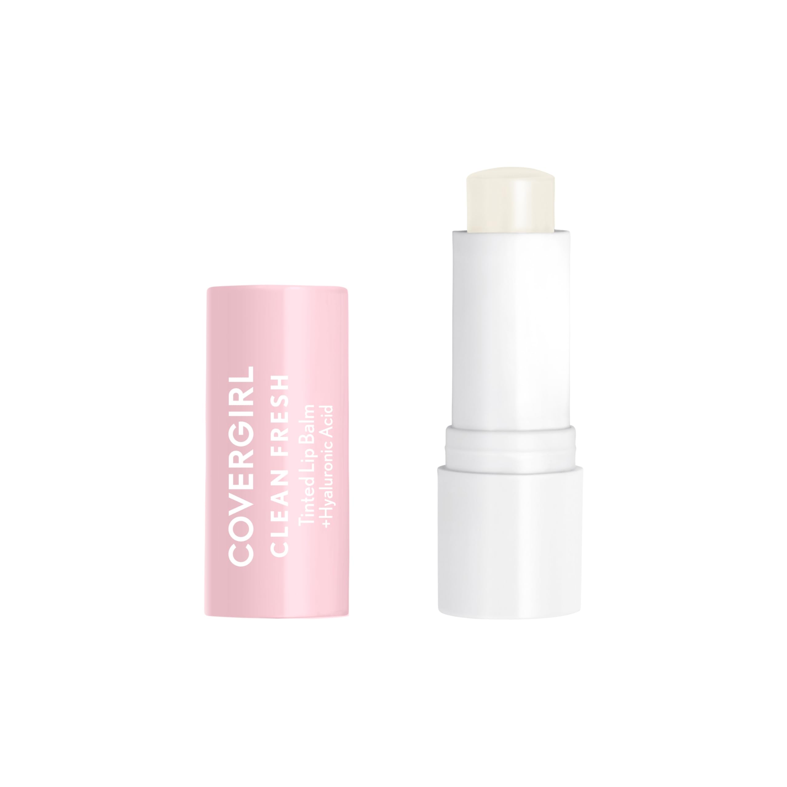 Photo 1 of CoverGirl Clean Fresh Tinted Lip Balm, Vegan Formula, Hydrating, Natural Finish, Clear as Crystal, 1 Count