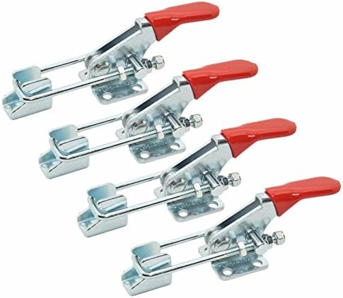 VCCA Quick Release Horizontal Toggle Clamp GH-40323 Heavy Duty Holding Capacity 360 Pounds Metal Holding Latch 4pcs
