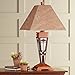 Robert Louis Tiffany Mission Rustic Table Lamp with Nightlight 30