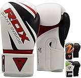 RDX Maya Hide Leather Boxing Gloves Punch Bag Mitts Sparring Punching Training Kickboxing Muay Thai Martial Arts