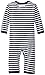 L'ovedbaby Unisex-Baby Newborn Organic Long-Sleeve Overall, Navy/White, 9/12 Months