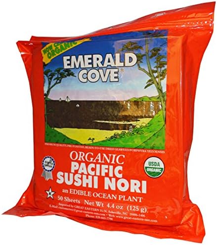 Great Eastern Sun, Emerald Cove, Organic Pacific Sushi Nori, 50 Sheets, 4.4 oz