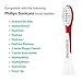 Bobohome Kids Sonic Care Replacement Toothbrush Heads Compatible with Philips Sonic Care Kids Series Electric Toothbrush (3 Pack Small+3 Pack Standard)