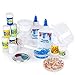 Homemade Slime Kit for kids with Ingredients & Supplies for Over 10 Recipes - Make Slime at home, How to Make Slime Glow in the Dark, Glitter Slime, Crunchy Slime, Goo, Putty and more