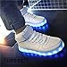 iTURBOS Hover Light Up Shoes - Light Up LED Shoes for Kids Size 4.5(M)WomenEU35 - 7 Static & 3 Dynamic Color Modes, 1 Strobe Mode - Trendy Rechargeable LED Sneakers (Charger Included)