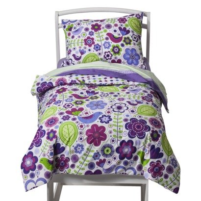 Botanical Purple 4 pc Toddler Bedding Set