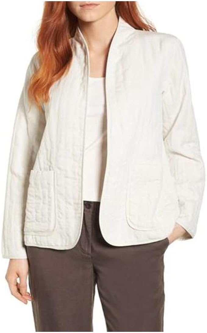 eileen fisher quilted jacket