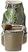 FLY London Women's Yala Snake-Print Leather Wedge Sandal