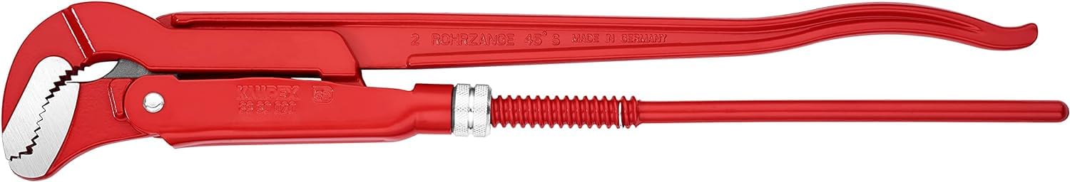KNIPEX Pipe Wrench S-Type Red Powder-Coated 570 mm, 83 30 020