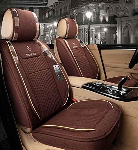 ZHUFU Cojín De Lino para Auto De 5 Estaciones Con Funda De Asiento Universal para Cuatro Estaciones (Color : B)