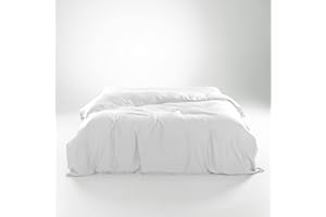 Olive + Crate Eucalyptus Cooling Duvet Cover Queen Size, Certified Tencel Lyocell Fiber from Austria for Quilt, Silky Soft Modal Fiber - Better Than Silk Cotton and Bamboo, White Snow (90" x 88")