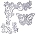 Metal Cutting Dies Stencil Template Mould for DIY Scrapbook Album Paper Card (3 pcs Butterfly Dies)