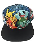 Pokemon Pikachu Boys Youth Flat Bill Character Baseball Hat