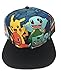 Pokemon Pikachu Boys Youth Flat Bill Character Baseball Hat