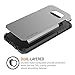 Trianium Galaxy S7 Edge Case [Protak Series] Dural Layer TPU Bumper + Hard Polycarbonate Back Plate Cover [Heavy Duty] + Shock Absorbing Protective Frame for Samsung Galaxy S7 Edge - Gunmetal Gray
