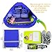 Drawstring Backpack Bags Reflective Bulk Pack, Promotional Sport Gym Sack Cinch Bags (10 Royal)