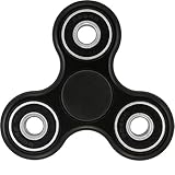 Balai Tri-Spinner Fidget Toy Hand Spinner EDC Focus Toy Perfect For ADD, ADHD, Anxiety, and Stress Relief (Black)