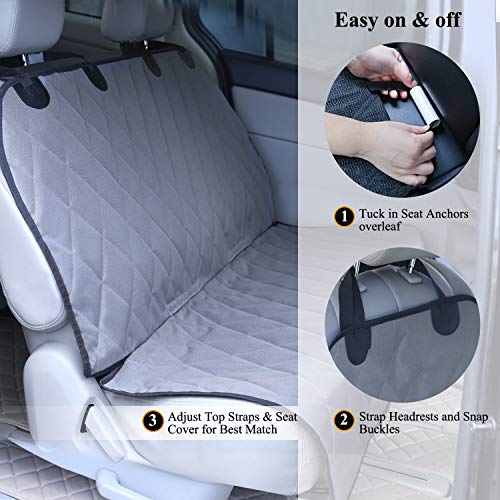 VIVAGLORY Dog Seat Cover, NoSkirt Design, Quilted & Durable 600 D