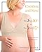 Kindred Bravely Extra Soft Organic Cotton Wireless Nursing & Maternity Sleep Bra (Beige, Large-Busty)