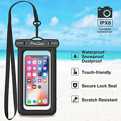ProCase Floating Waterproof Phone Pouch Waterproof Phone Case, Float