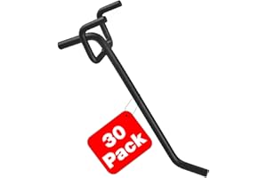 G.CORE Pegboard Hooks Accessories - 30pcs 4inch Metal Peg Board Tool Hangers, Fits 1/8 1/4 Pegs Slots, Pegboard Wall Organize