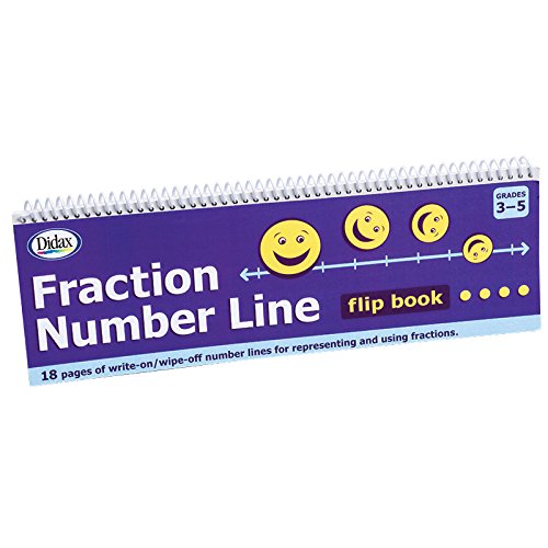 Didax Educational Resources Fraction# Line Flip Book Math Resource
