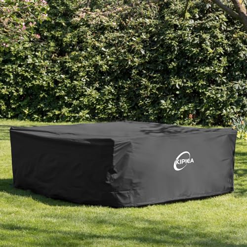 Kipiea Rectangular Patio Furniture Cover, Outdoor Table Chair Set Covers, Waterproof&Anti-UV General Seat Cover,98" L x 98" W x 28" H