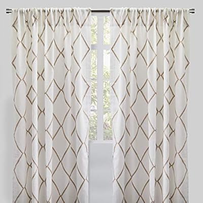 Amazon Com Rodeo Home Katie Curtain Panel 54x96 Rod Pocket