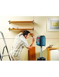 Bosch 1 Switch Láser de línea cruzada autonivelante con dispositivo de montaje y baterías