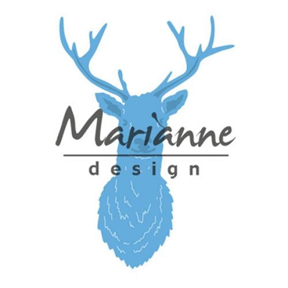 Marianne Design Christmas Creatable Tiny's Deer Head Die, Blue