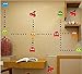 5 Sets/Lot Pac-Man Korean Wall Stickers Children's Room Cartoon Wall Stickers