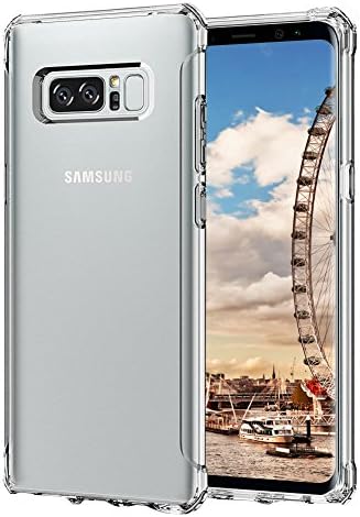 Galaxy Note 8 Case,Galaxy Note 8 Case Clear,Panycase [Crystal Clear] [Shock Absorption] Soft TPU Bumper and Reinforced Corners Slim Protective Case Cover for Samsung Galaxy Note 8 -Crystal Clear