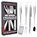 BBQ Masters Heavy Duty 4 Piece BBQ Grilling Tools Set - Extra Thick Stainless Steel Barbecue Grill Accessories - 18
