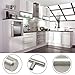 Gobrico Pack of 5 Stainless Steel Furniture Cabinet Pulls Dresser Handles T-bar Euro Style Kitchen Cupboard Door Knobs 128mm/5Inch Hole Centers