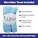 Luna Yoga Mat Cleaner Spray Kit 4oz - 100% All-Natural & Organic - Clean & Disinfect With No Sticky Residue - Includes Microfiber Cloth Yogi Towel