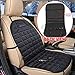 Zento Deals 2Pack 12V Heated Car Seat Cushion Premium Quality Adjustable Temperature Heating Pad Pain Reliever- New Upgraded Version for 2019, Safer Nonflammable UL Wiring