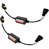 Dogary 2 PCS LED Car Light Decoder, 9006/HB4/9012 Warning Error Decoder Canceller, Plug-and-play Anti-flicker Harness Adapter for Radio/Audio LED Filter, Bulb Retrofit Error Eliminator (Black)