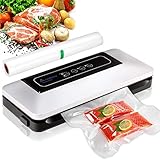 Aobosi Vacuum Sealer Automatic Food Savers Vacuum Machine with BPA Free Bag Roll for Food Save and Sous Vide Cooking,Super Low Noise,Normal& Gentle Vacuum Modes,Multi-use Vacuum Packing Machine