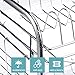 Glotoch 2-Tier Full Sized Dish Drying Rack with Mounted Utensil Holder and Cup Holder with Dish Water Drain Board Tray Rustproof Chrome Plating 16.5 x 9 x 14 Inches Space Saving Kitchen Organizer