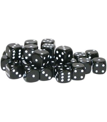 10x White Mini 10mm Dice With Pips - Tiny Dice For Backgammon, Games, Crafts