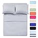 3 Piece Bed Sheet Set with 1 Pillow Cases, Navy Pinstripe/Classic Pattern Sheets - Twin,Deep Pocket,Great Value, Ultra Soft & Breathable,Hypoallergenic Bedding