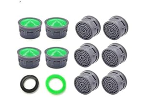 QMOEH Faucet Aerator, Faucet Flow Restrictor Replacement Parts Insert Sink Aerator for Bathroom (10pcs)